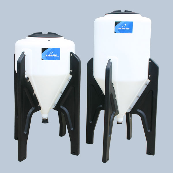 New 35 & 60 Gallon Full Drain Blow Molded Inductor Tanks and Poly Stand