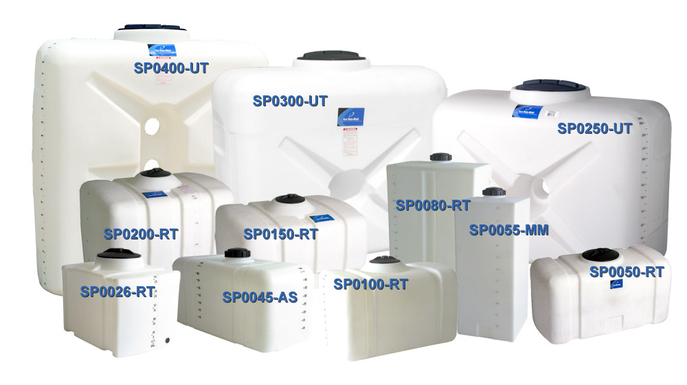 SP0020-OM by Ace Roto-Mold 20 Gallon Upright Rectangle Flat Bottom Tank 