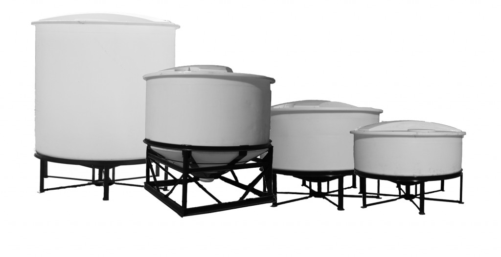 New 90” Diameter Open Top Cone Bottom Tank Line